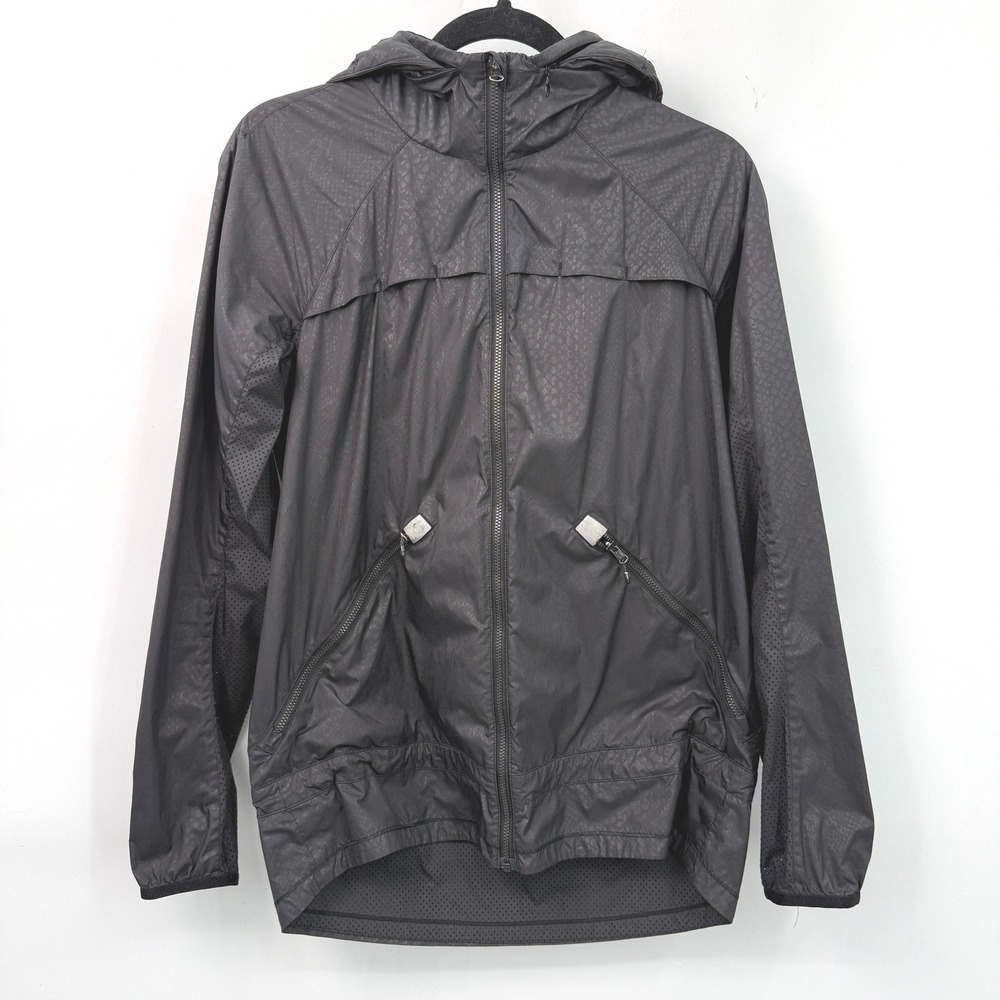 Lululemon Miss Misty Jacket Womens‎ 6 Black Snake Print Gorpcore Workout Outdoor